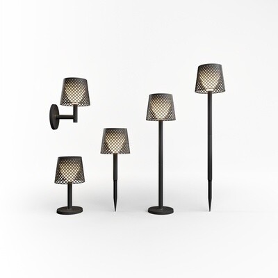 GRETA Solar & Rechargeable Lamp (5 LAMPS IN 1) battery warm light black colour
