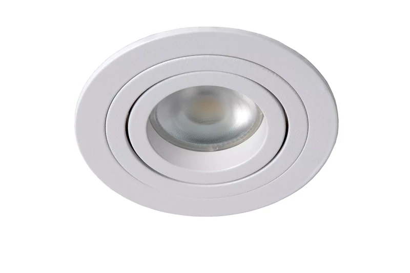 TUBE round tiltable Spot FRAME WHITE for LED GU10 light-source