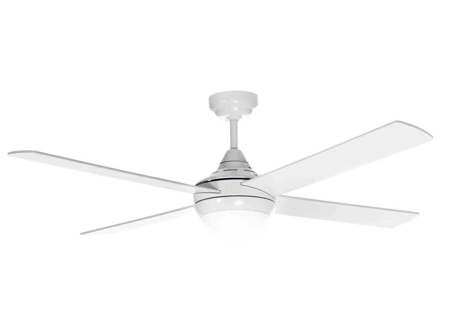 ARLIE II White ceiling fan Ø122cm light integrated and remote control included