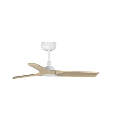 HEYWOOD S Matt White / Maple ceiling fan Ø90cm with remote control included