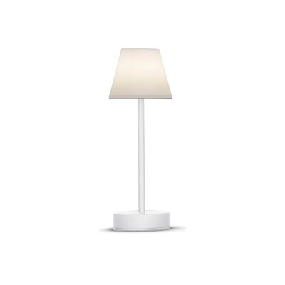 LOLA SLIM 30 LED table lamp WHITE portable and rechargeable