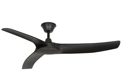 TEMPESTA Black Ø132 IP65 outdoor ceiling fan by MYfancyFAN  remote control included