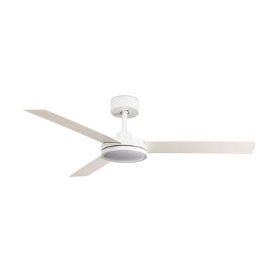 BARTH L White ceiling fan Ø132 3 blades light integrated remote control included