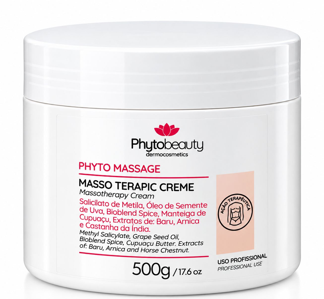 Phytobeauty Phyto Massage Masso Terapic Cream 500 g