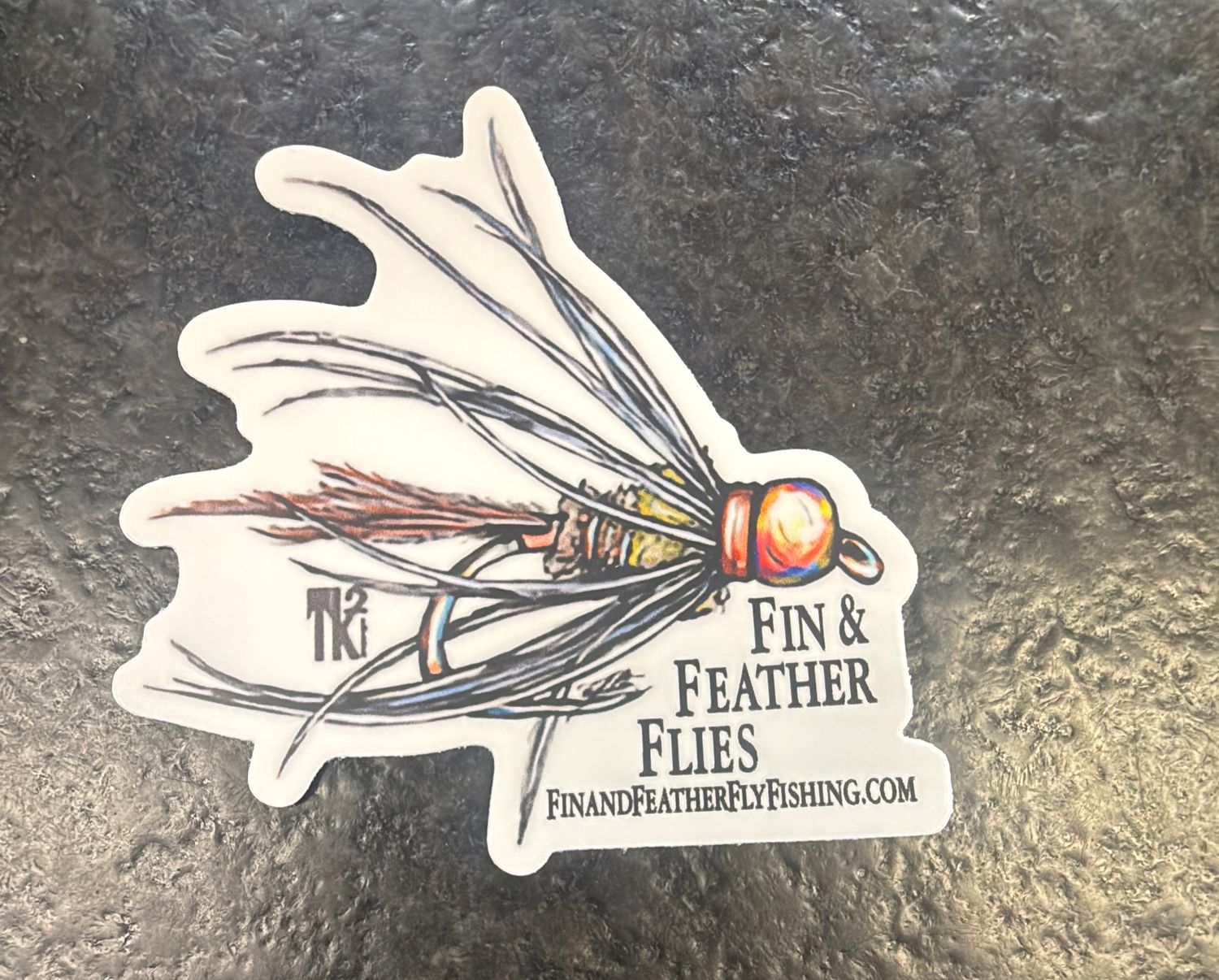 Fin &amp; Feather Flies Sticker - Small