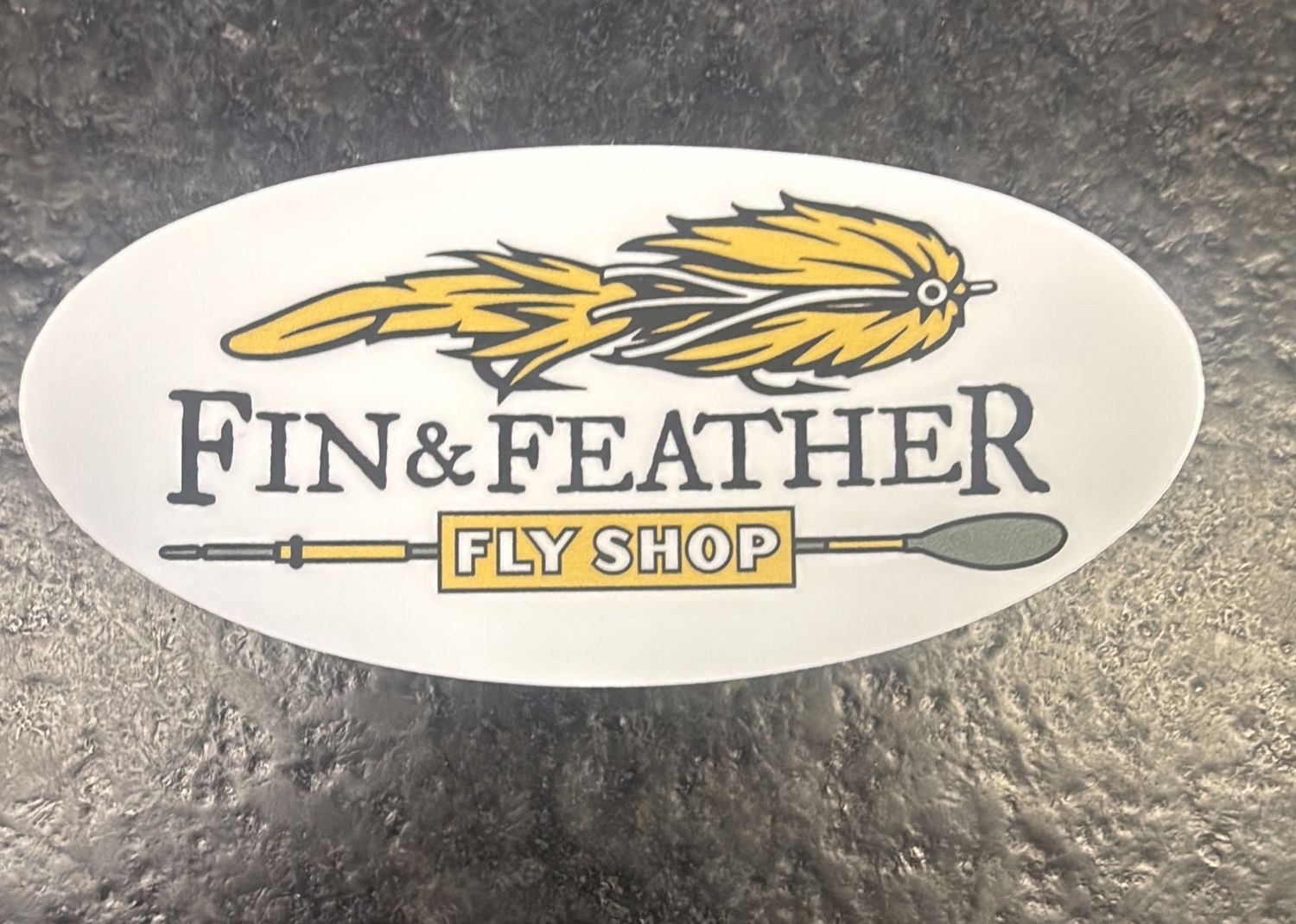 Fin &amp; Feather Fly Shop Sticker - Small