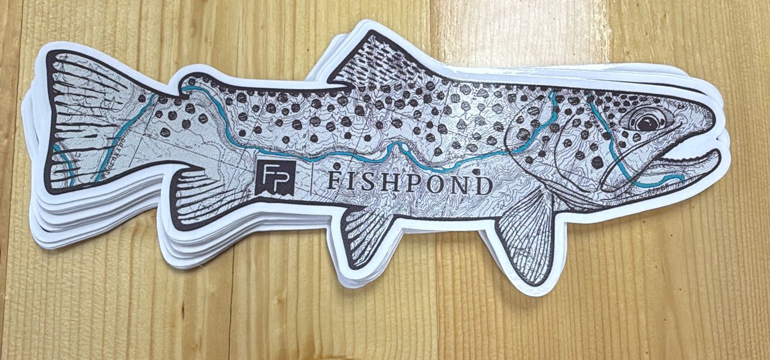 Fishpond Topo Trout Sticker