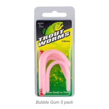 Trout Worm, Colour: Bubblegum
