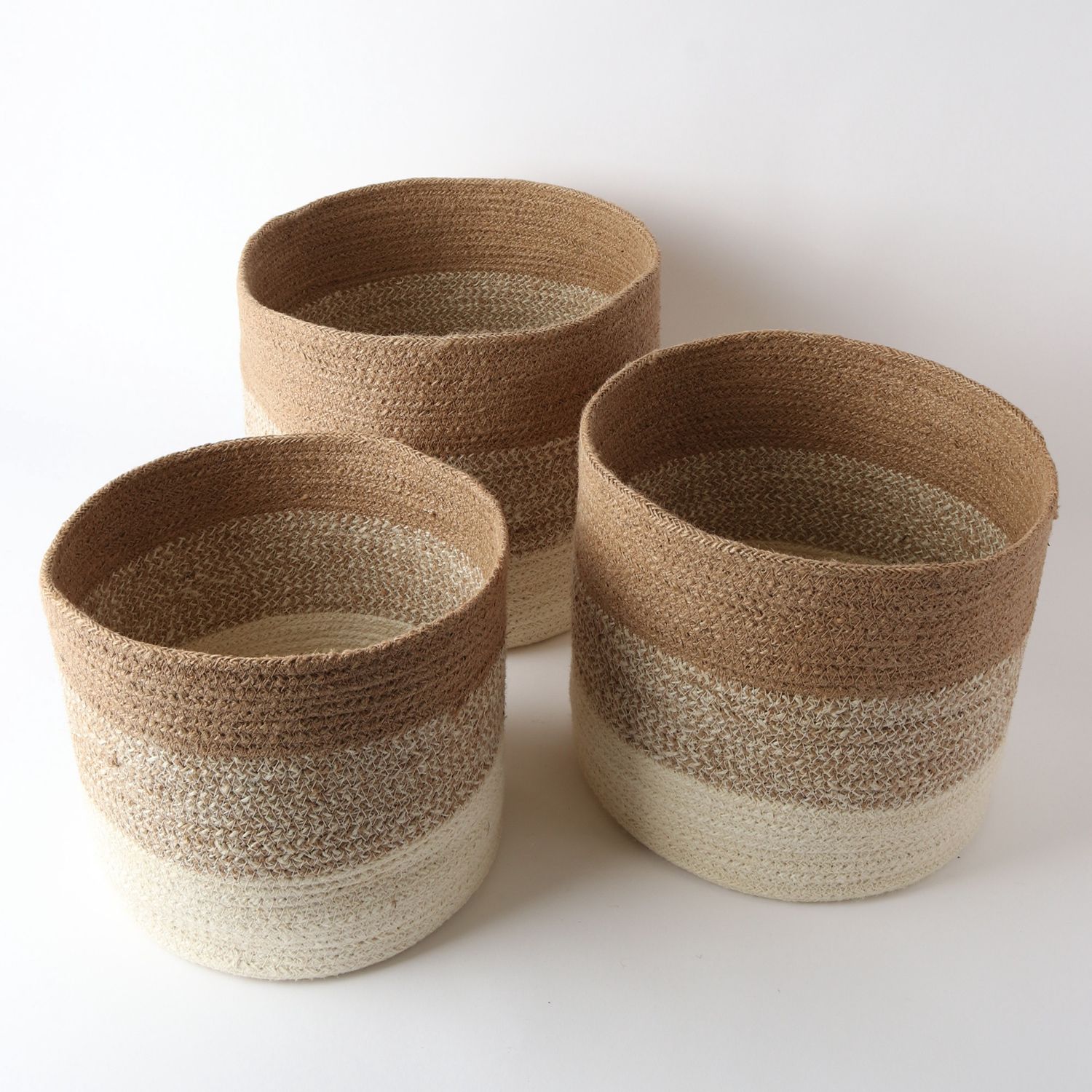 Jute Natural/White S/3
