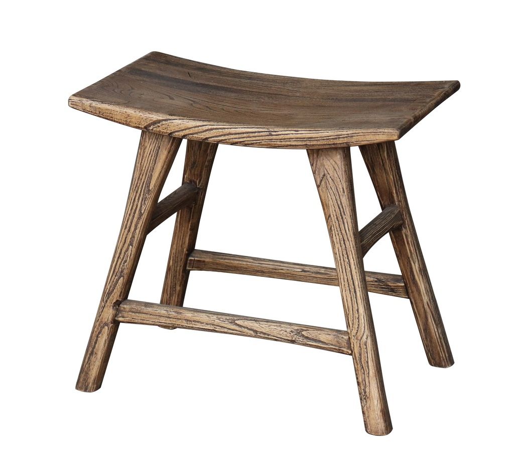 Antique Stool -Elm
