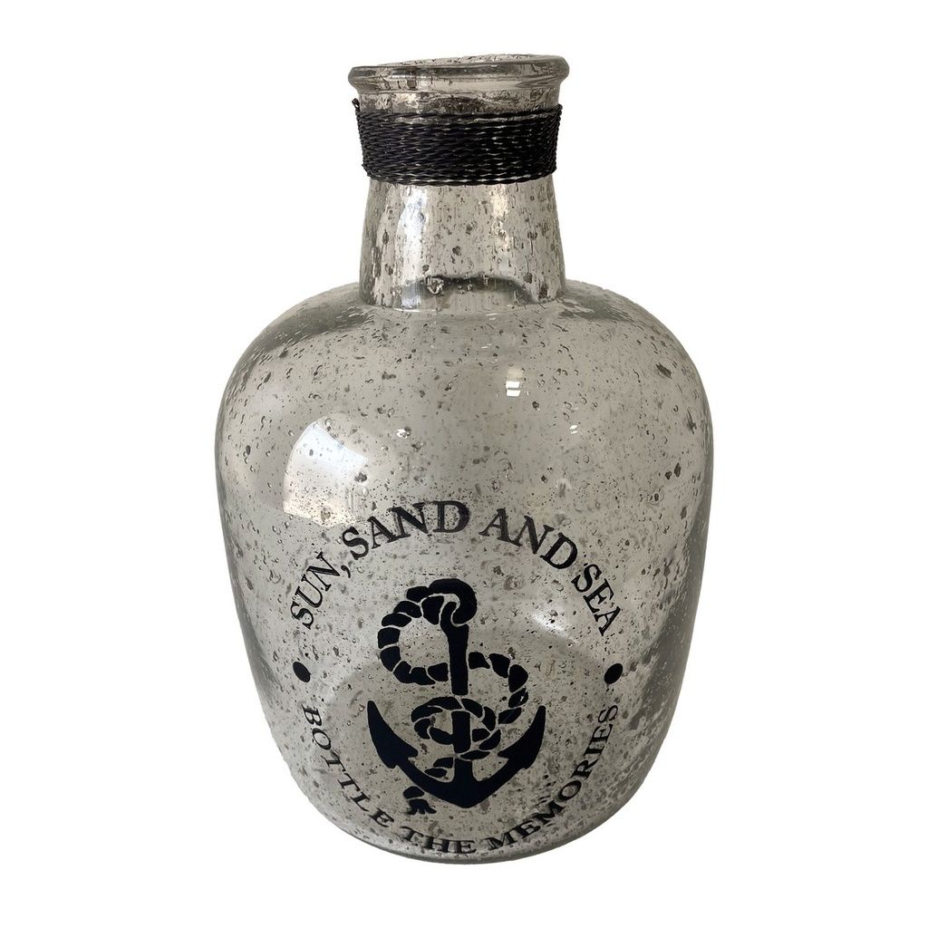 Glass Antique Naval Vase - dust bubble