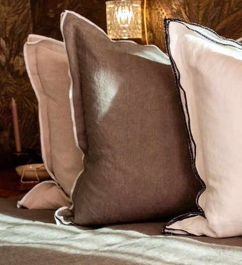 NBOL Linen Cushions 50x50, Colour: Kelp