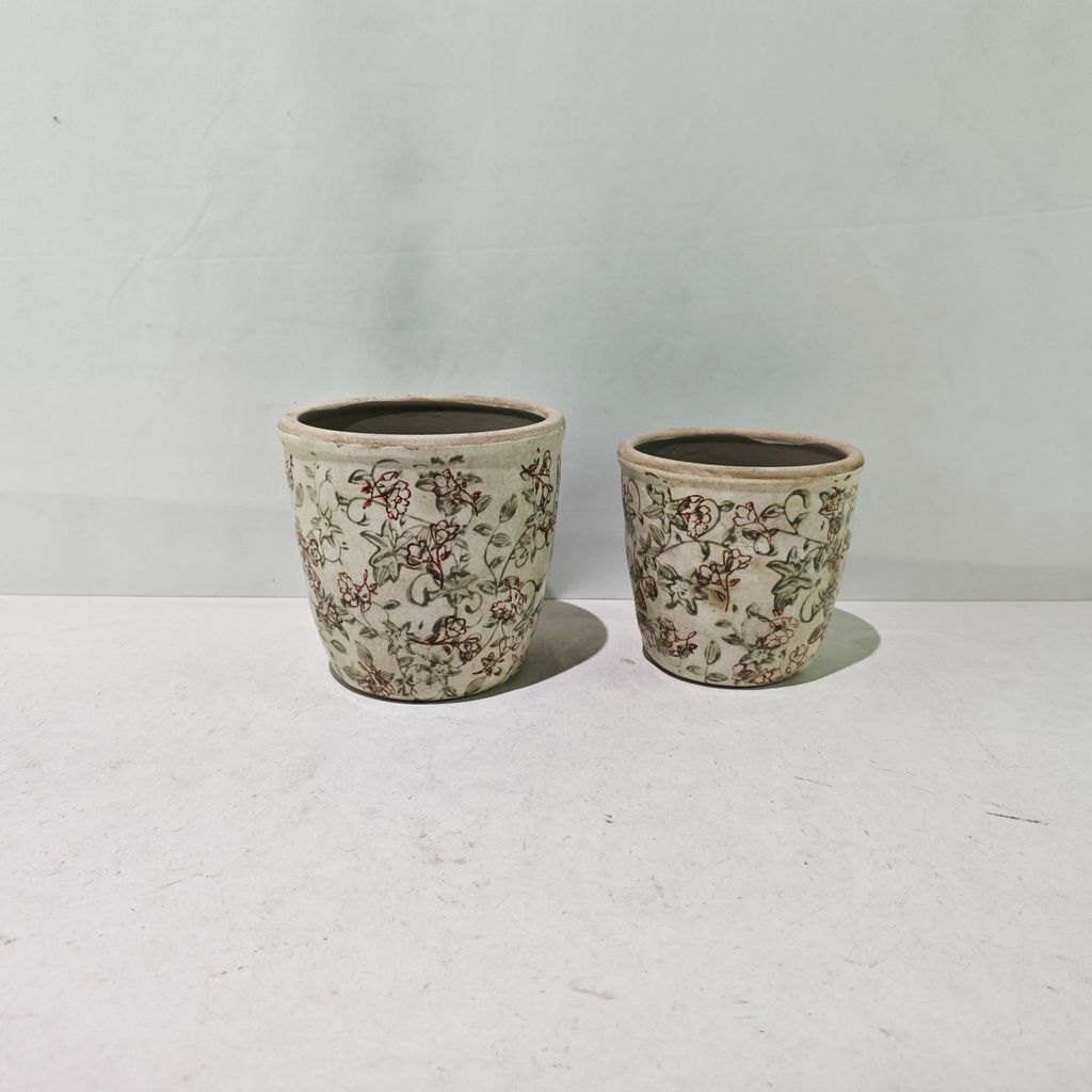 Autumn Floral Pot