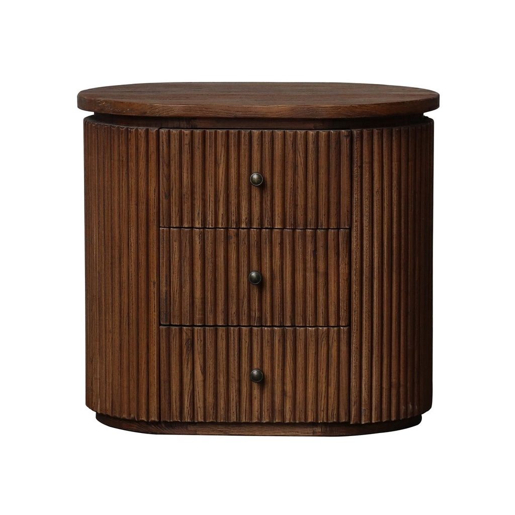 Old Elm Bedside Table