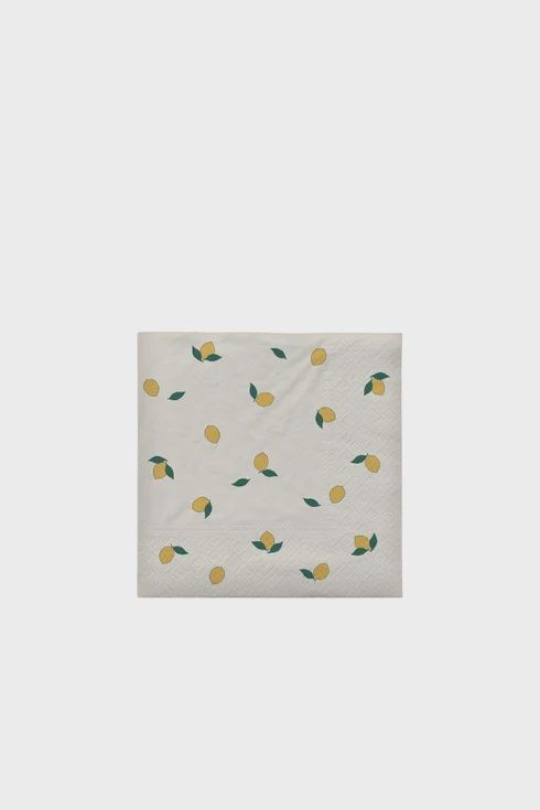 Broste Paper Napkin, Colour: Lemon