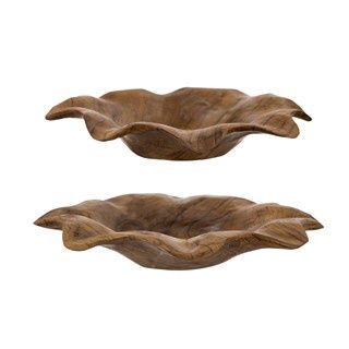 Teak Platters set/2