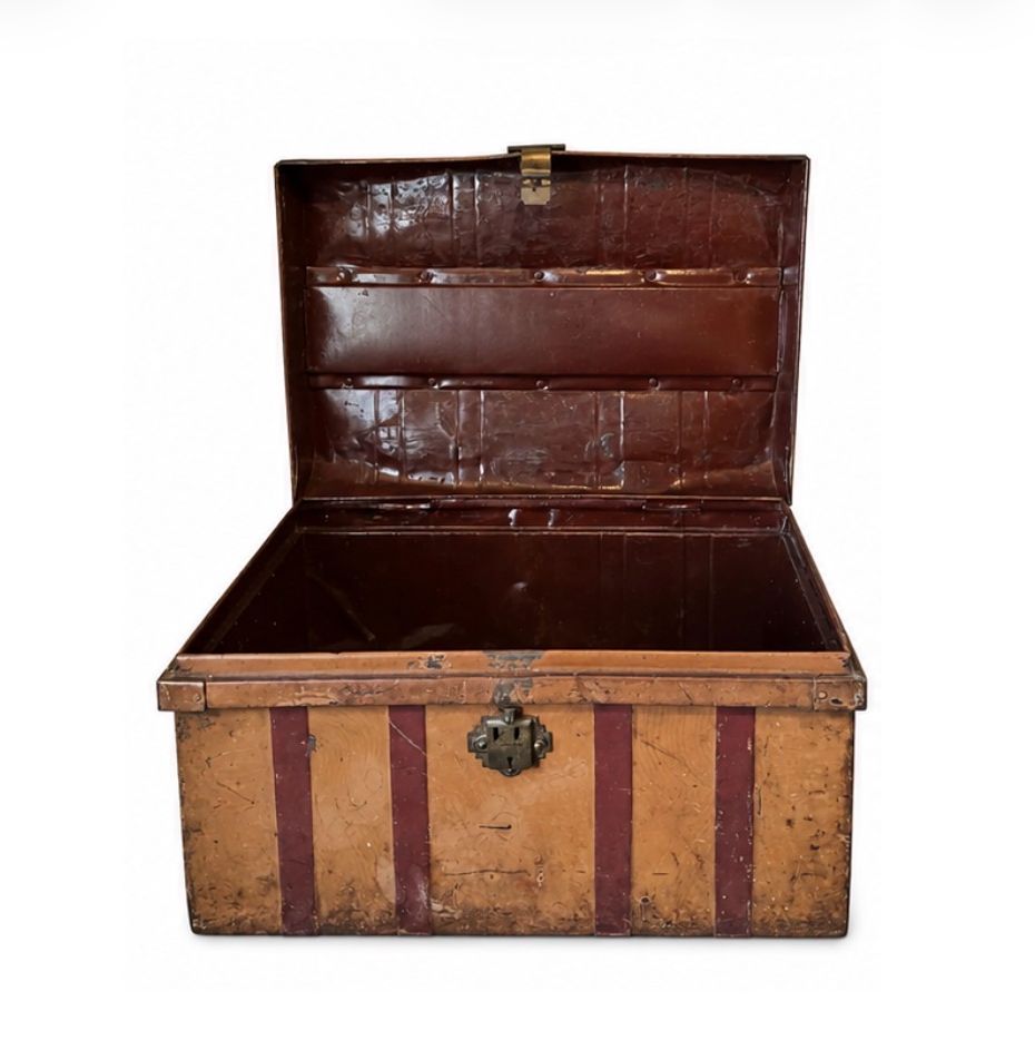 Parchment Travel Trunk