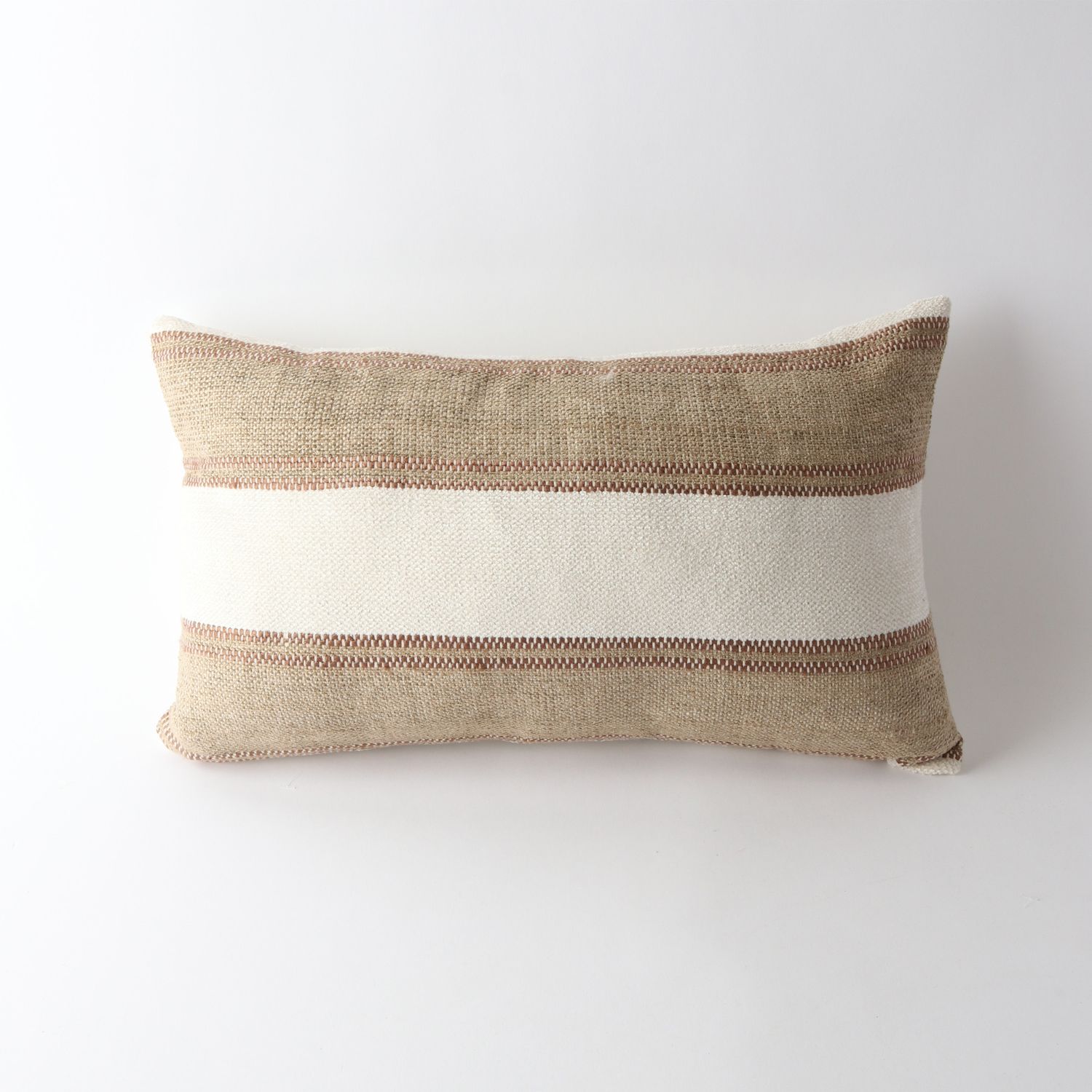 Handloom Cushion Ivory/Nat 30x50cm #11