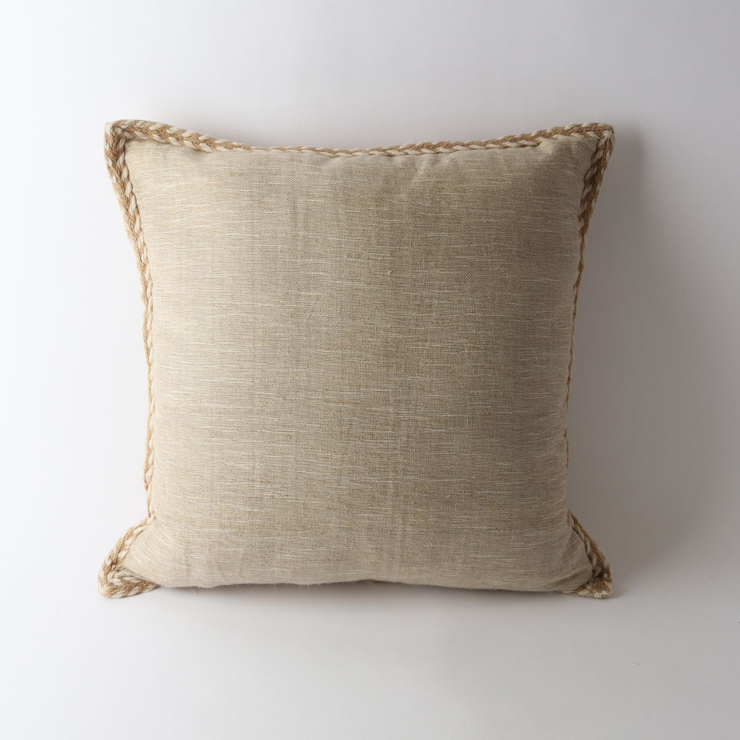 Handloom Cushion Natural 50x50cm #1