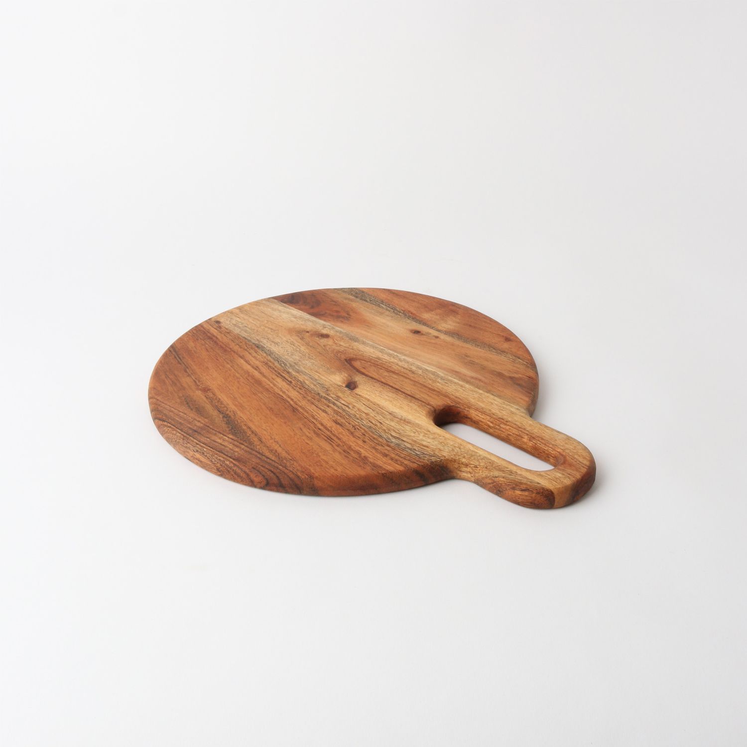 Acacia Platter w/Handle 3 sizes, Size: Small