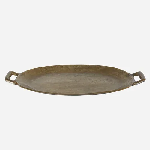 Oval Tray - Antique Brass