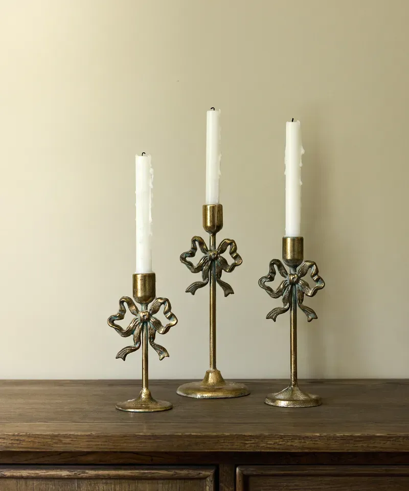 Bow Design Candleholder Large