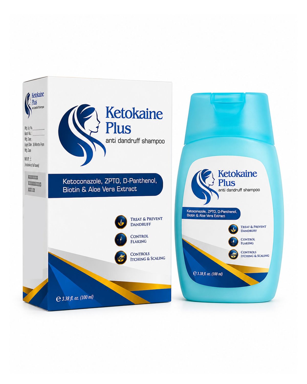 Ketokaine Plus Anti Dandruff Shampoo 100ml