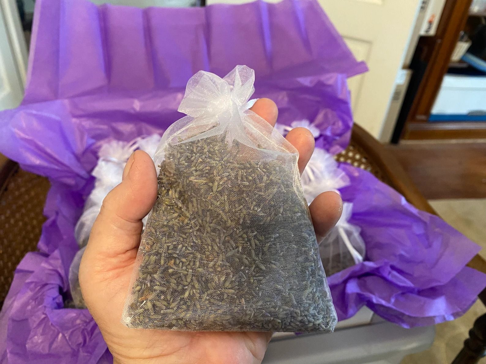 Lavender Sachets, Natural Drawer Closet and Linen Freshener, Wedding Favor, Organic, Farm Grown, Home fragrance