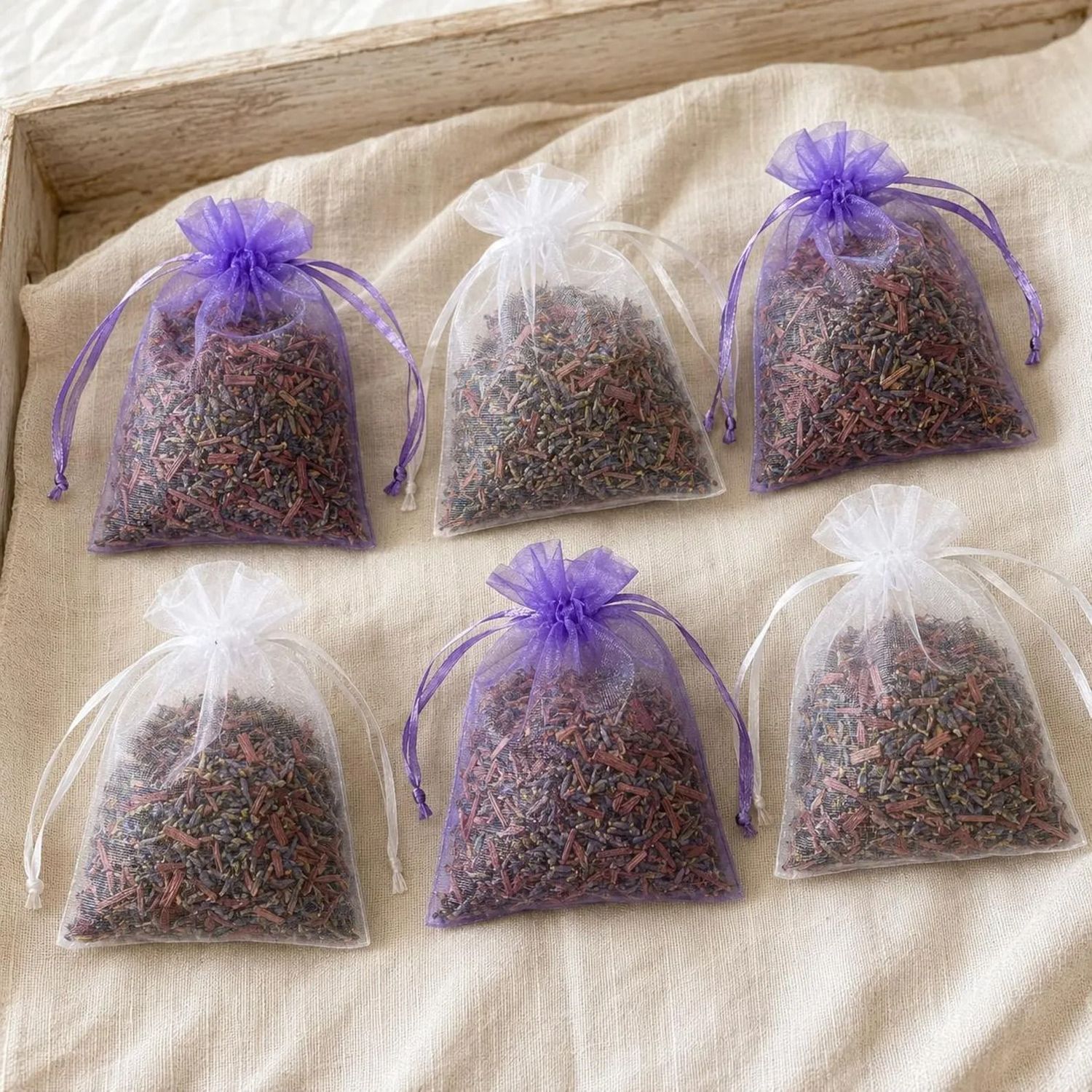 Lavender Cedar Sachets for Closets and Drawers, Farm-Grown, Natural Fragrance, Moth and Insect Repellent