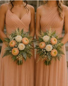Blush Ranunculus Wedding Flower Suite (Apr-Jun)