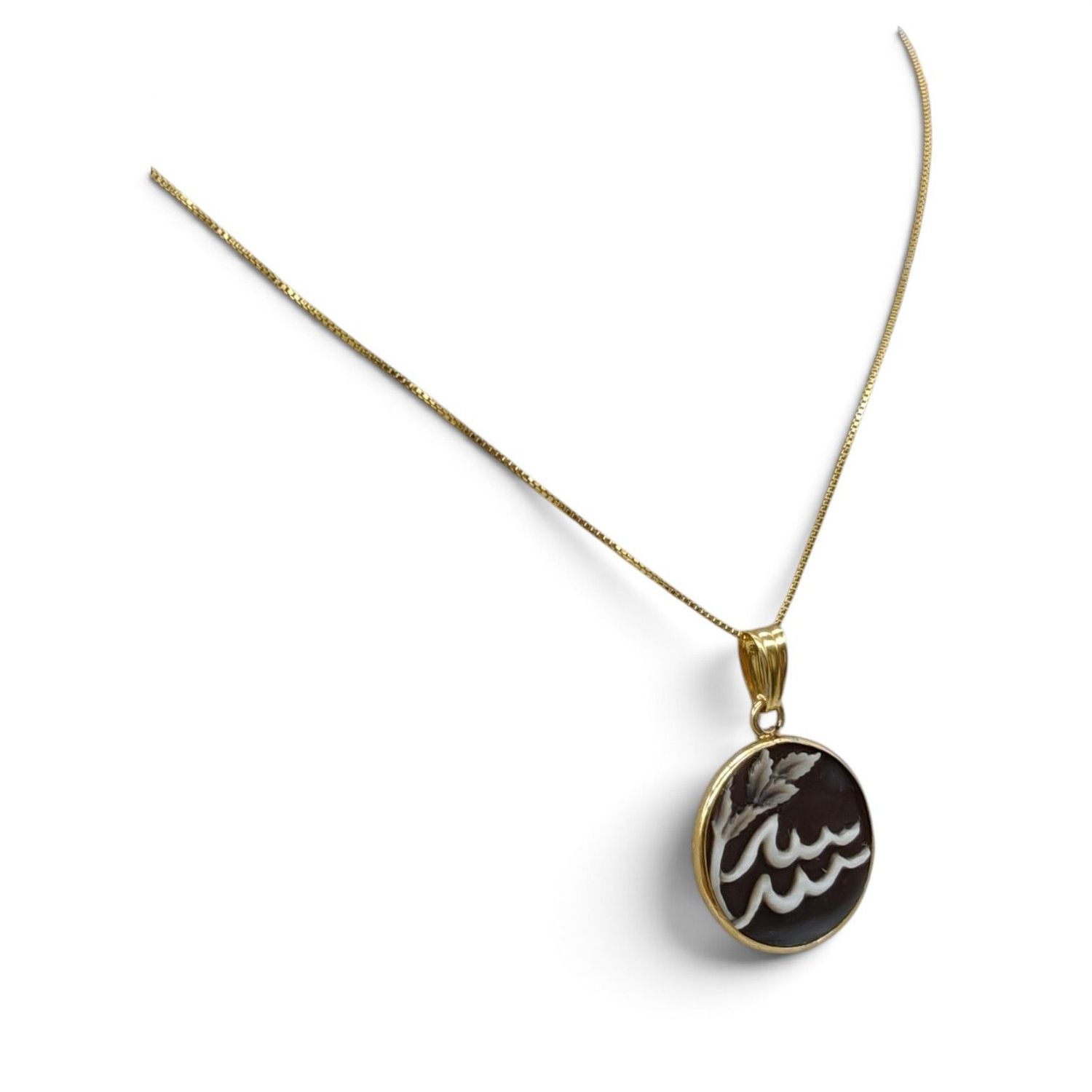 Collana in Argento 925 Placcata Oro con Ciondolo Zodiaco – 20 mm