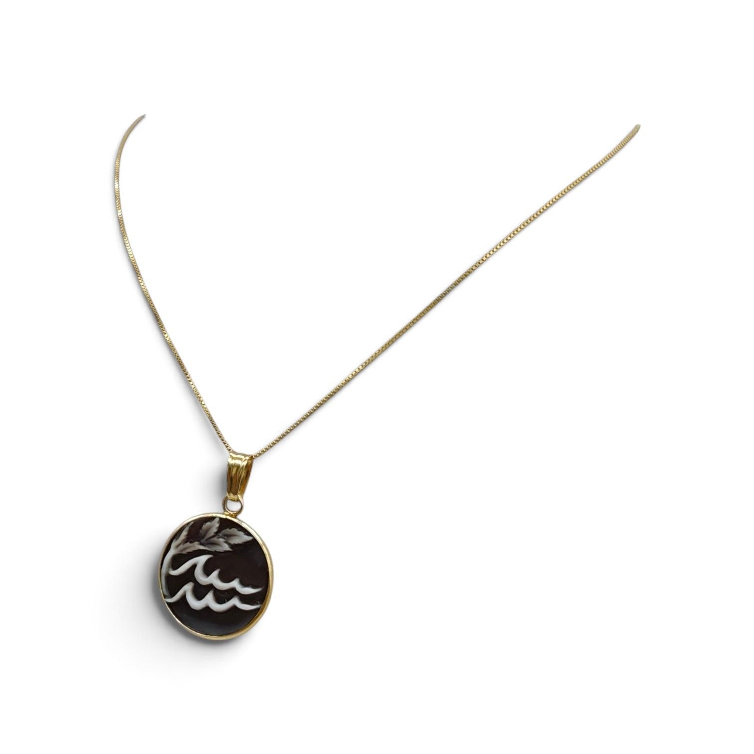 Collana in Argento 925 Placcata Oro con Ciondolo Zodiaco – 20 mm