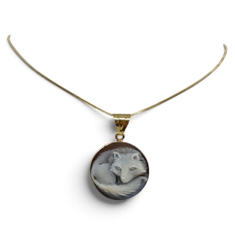 Collana in Argento 925 Placcata Oro con Ciondolo Volpe – 20 mm Collana in Argento 925 Placcata Oro con Ciondolo Volpe – 20 mm