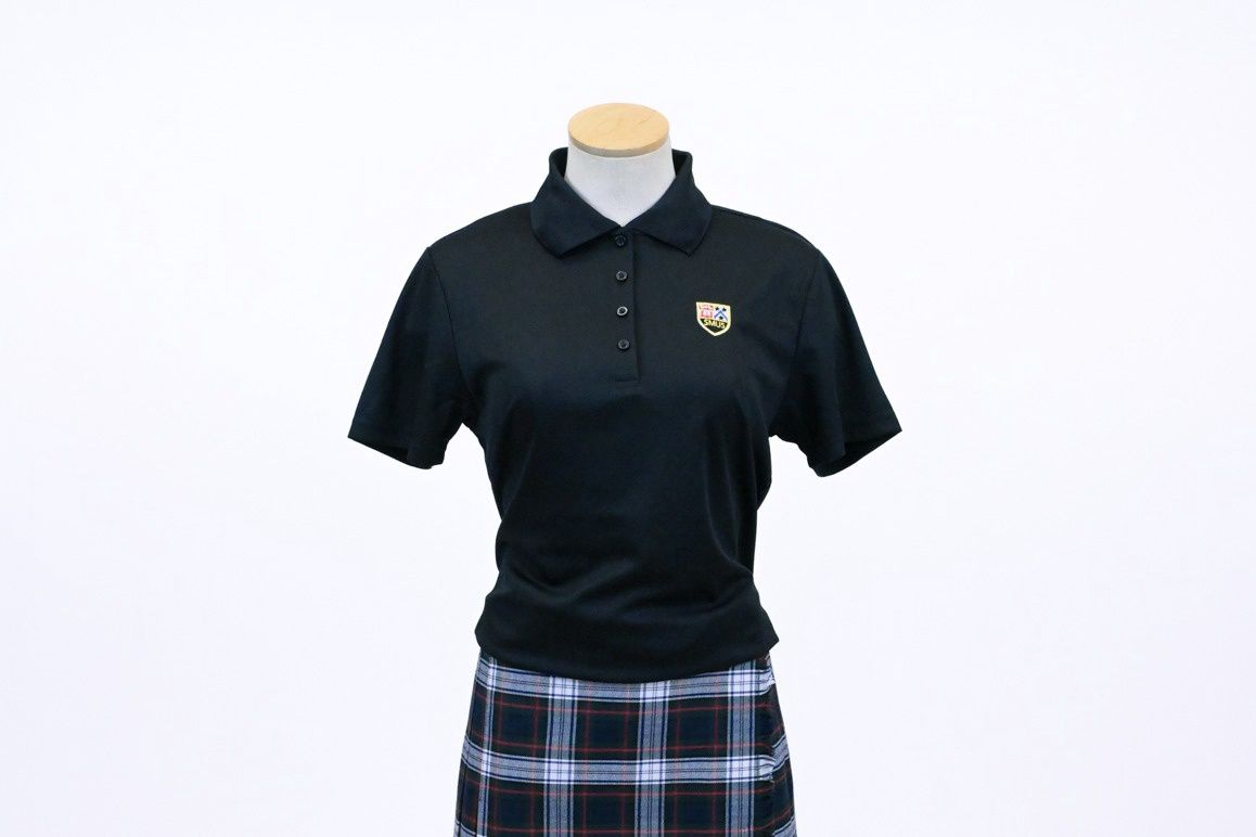 Fitted Sr. Polo Shirt Black