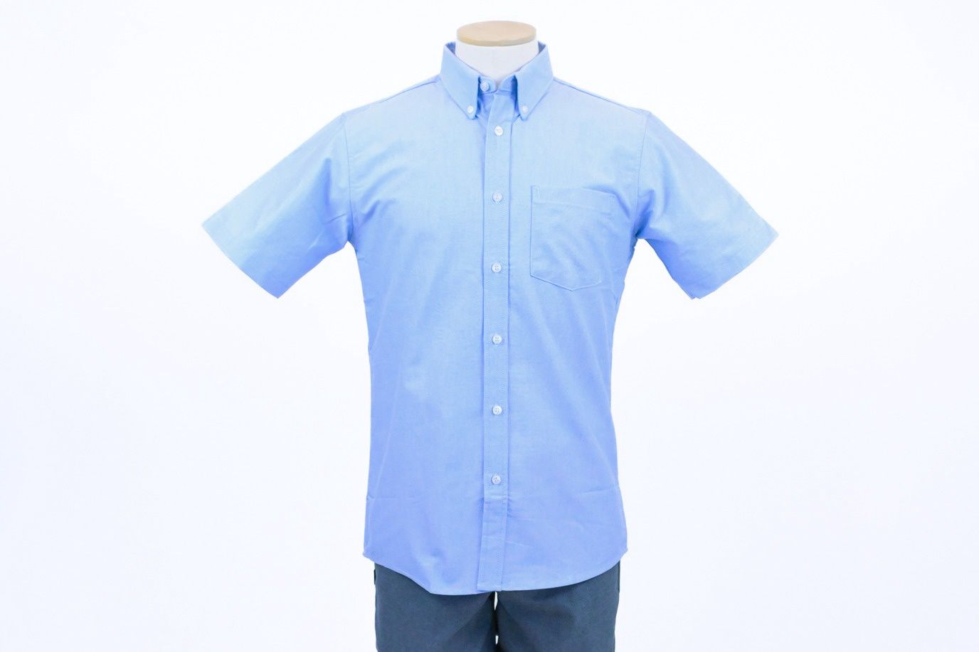 Oxford Shirt Blue Short Sleeve