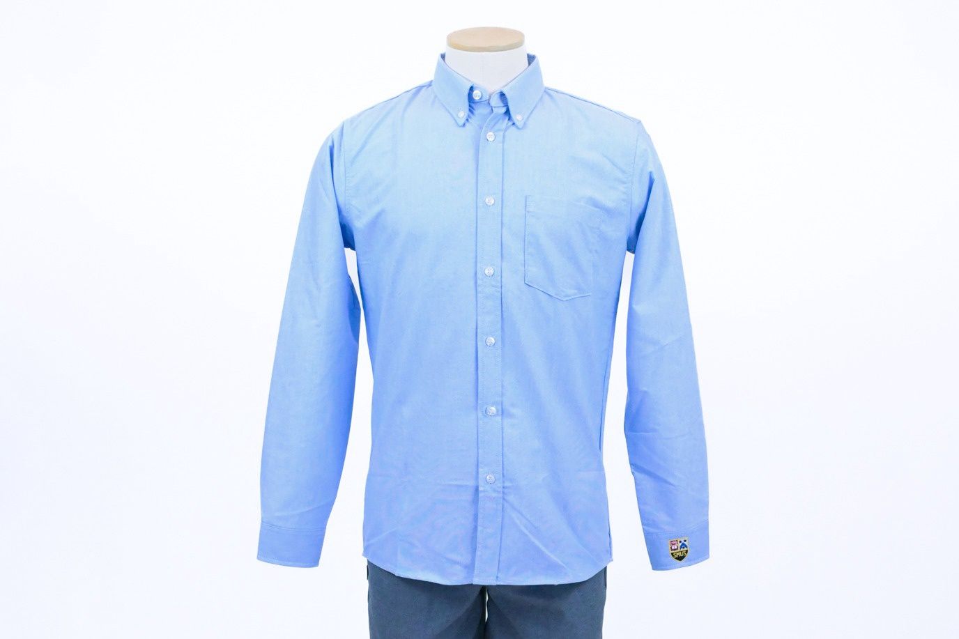 Tall Oxford Shirt Blue Long Sleeve