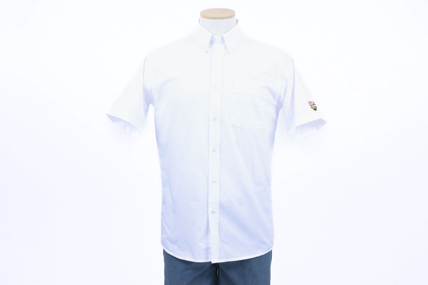 Oxford Shirt White Short Sleeve