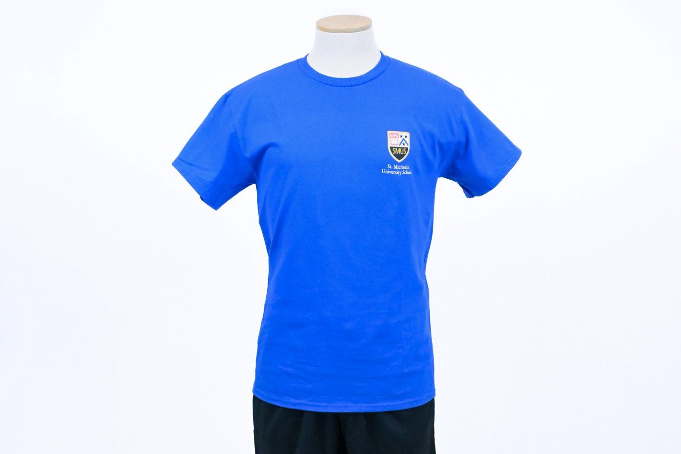 Youth Athletic T-Shirt Blue Short Sleeve