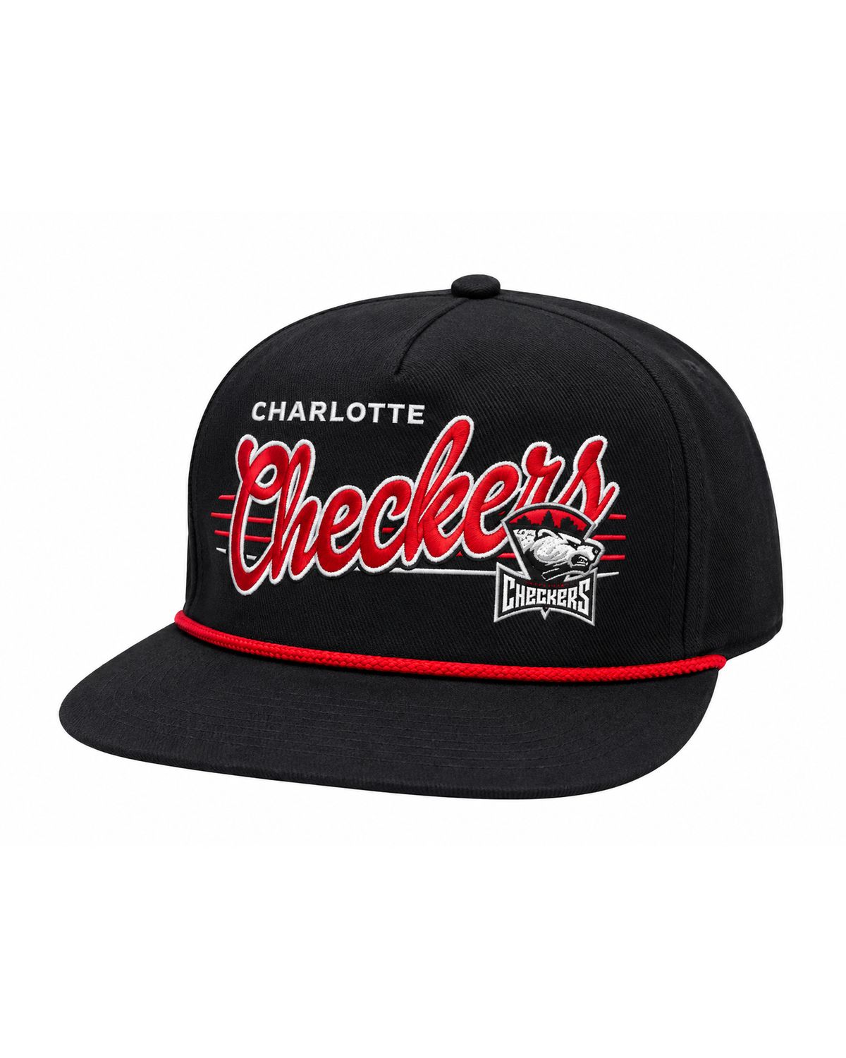 Celly Hockey Black Script Rope Hat