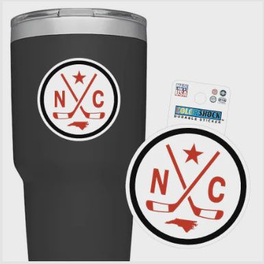 NC Hockey Bottle Sticker
