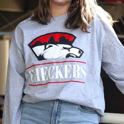 Checkers Grey American Apparel LongsleeveTee Graphic 20