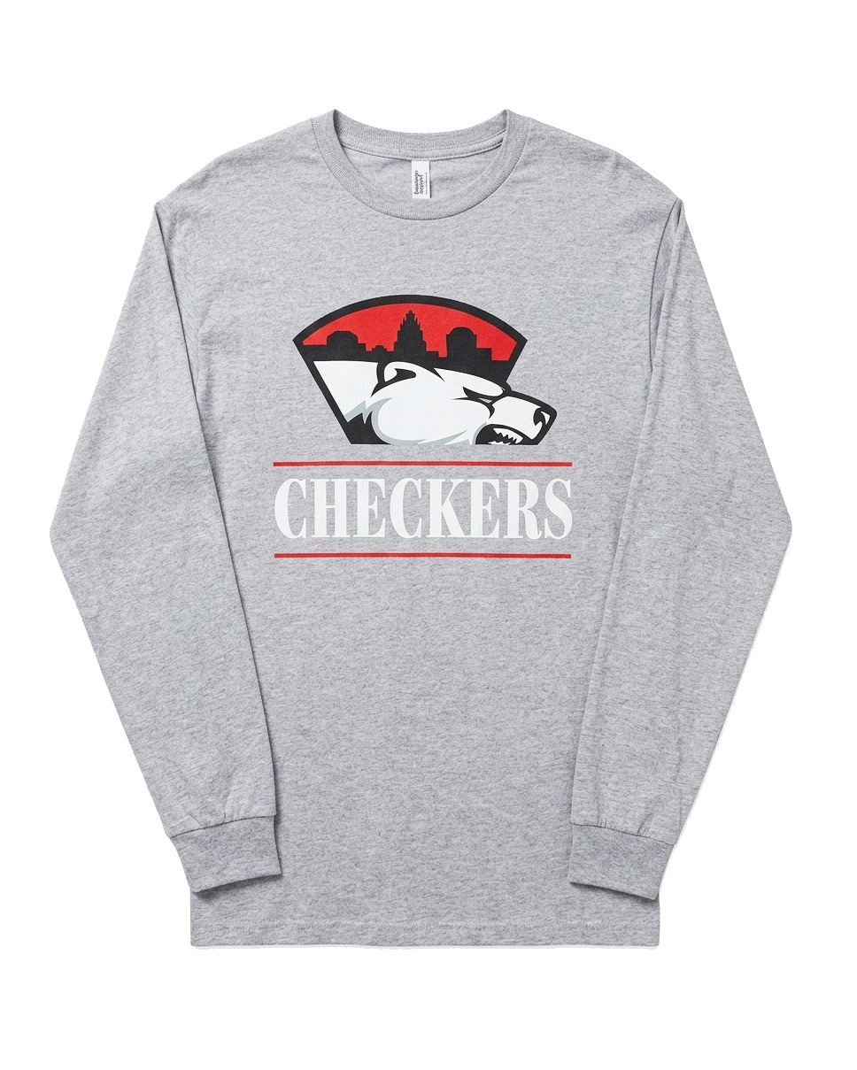 Checkers Grey American Apparel LongsleeveTee Graphic 20