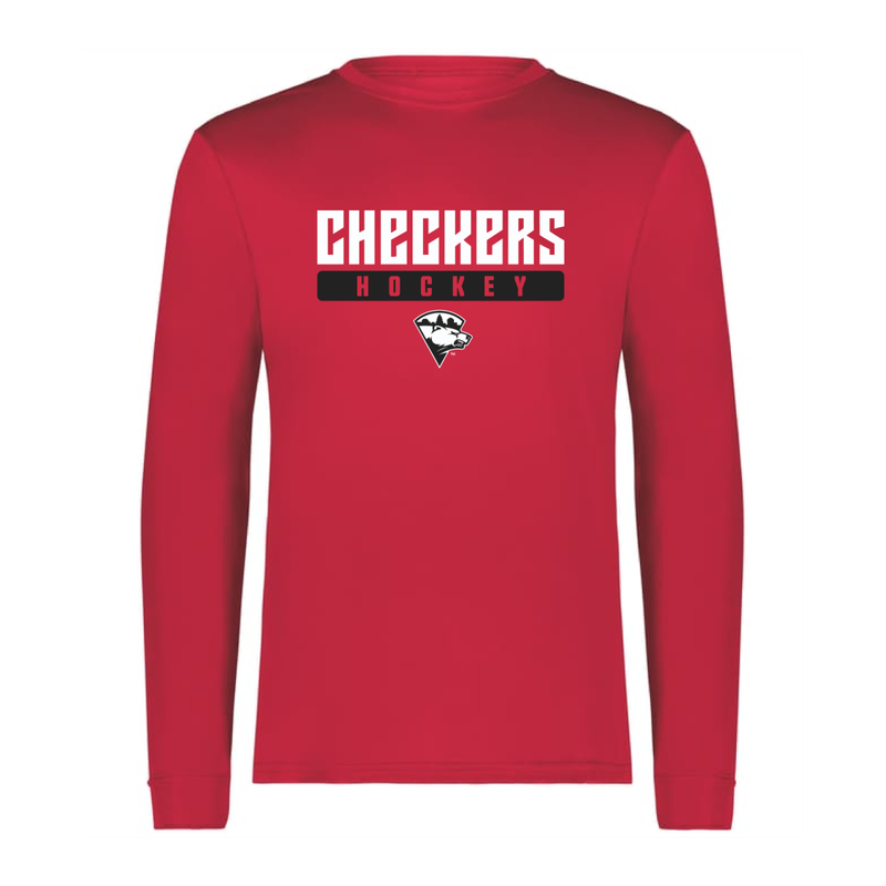 Checkers Scarlet 8 Longsleeve Wicking Tee