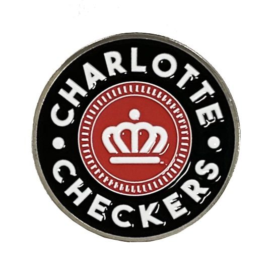 Checkers Crown Logo Pin