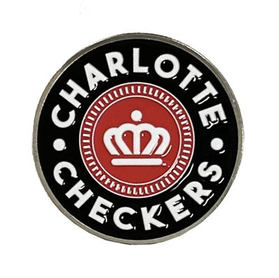 Checkers Crown Logo Pin