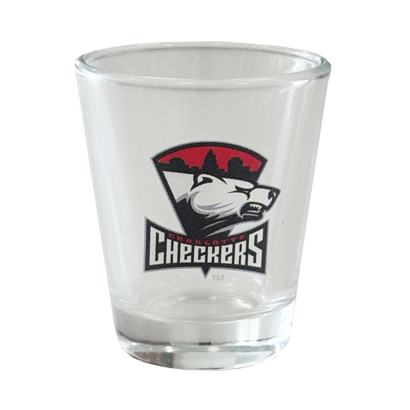 Checkers Shot Glass