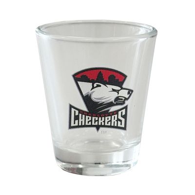 Checkers Shot Glass