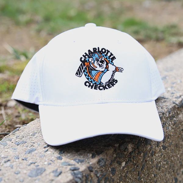 White 90s Retro Logo Hat