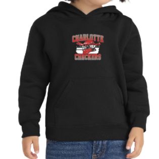 Checkers Toddler Black Vintage Hooded Sweatshirt