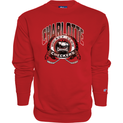 Charlotte Checkers Blue84 Non Padded Graphic Crewneck